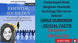 CHAPTER 4 Essential Sociology Nitin Sangwan Emile DurkheimWhat are Social Facts [upl. by Aicilram620]