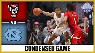 NC State vs North Carolina Condensed Game  2024 ACC Men’s Basketball Tournament [upl. by Anuahsed]