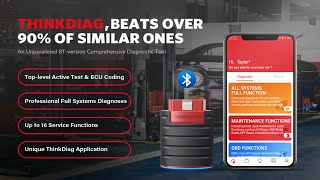 Thinkdiag Bluetooth OBD2 Scanner  Top Features and Benefits [upl. by Nivar]