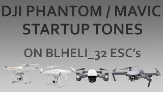 DJI PHANTOM 3 amp 4 MAVIC STARTUP TONES on BLHeli32 ESCs  SHORT [upl. by Bohlin]