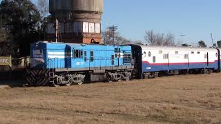 ALCo RSD39 651 con el Tren Museo Itinerante  51° Tren Solidario pasando por Ameghino 080724 [upl. by Brynna]