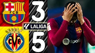 🎥 Barcelona vs Villarreal 35  Match Review La Liga 20232024 [upl. by Ellsworth]