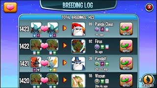 Monster Legends  BREEDING EVENT IS OVER  How to breed Legendary Firus and Panda Claus [upl. by Hubsher]