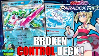 TSAREENA ex w VANILLUXE  Stop Your Opponent From Attacking Completely  Pokemon PARADOX RIFT [upl. by Eimam254]