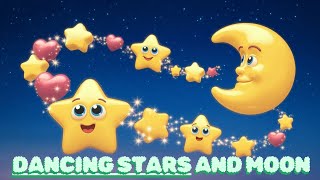 Dancing Stars And Moon  Dancing Stars And Moon Poem for kidsLearning Poem for kids [upl. by Anu]