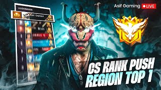 New Season Cs Rank Push To Region Top 1 With Highest Streak Ever 🤯  Garena  Free Fire [upl. by Orian]