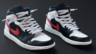 CÓMO ATAR LAS NIKE AIR JORDAN 1 MID SUELTAS [upl. by Nocaed702]