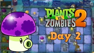 Plants vs Zombies 2  Dark Ages Night 2  Walkthrough [upl. by Valeda]