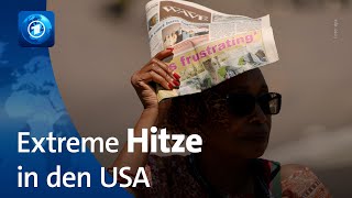 USA Mehrere Bundesstaaten warnen vor extremer Hitze [upl. by Hadihahs]