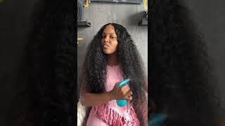 Middle Part Water Wave Wig wigtutorial wiginstall waterwavewig middlepart deepcurlywigdeepwave [upl. by Tekcirk]