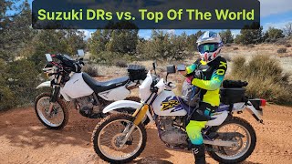 DR650 amp DR200 vs Top of the World  Moab [upl. by Nel]