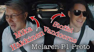 TEASER  Mika Häkkinen amp Stoffel Vandoorne  Race mode of McLaren P1 VP3 [upl. by Wiley]