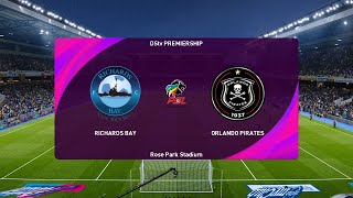 Richards Bay FC vs Orlando Pirates 29092024 DStv Premiership PES 2021 [upl. by Donny]