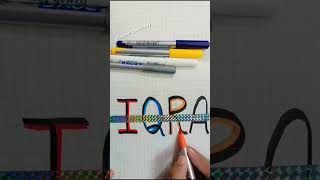 Cute name ideas for school project and journals❤ comment your nameart viralvideo easydrawing [upl. by Case]