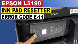 Epson L5190 ink pad needs service  Epson l5190 resetter free download adjustment program [upl. by Anawahs]