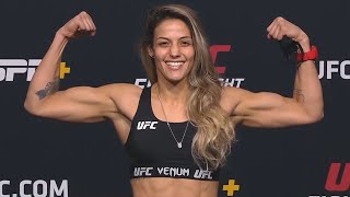 Poliana Botelho and Luana Carolina  Official Weighins  UFC Fight Night Reyes vs Procházka [upl. by Eirrehc]