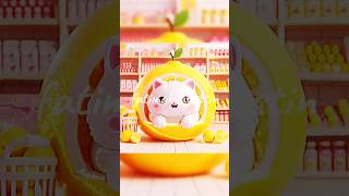 COME ON WHO LIKES EATING FRUIT fatimahagustin cat cute cartoon shorts fruit [upl. by Inele]