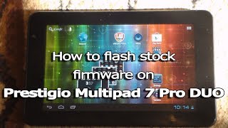 How to flash stock firmware on Prestigio Multipad 7 Pro DUO PMP5570C [upl. by Jo-Ann]