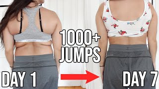 7 DAY JUMP ROPE CHALLENGE 1000 JUMPS PER DAY   RESULTS [upl. by Katharine]