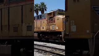 Union Pacific 2 SD70AH T4 3065 3026 rumbo Norte trainsferromex train railway [upl. by Saimerej]