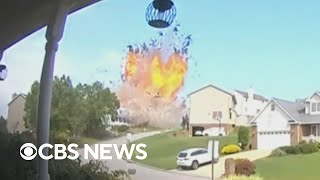 Deadly home explosion near Pittsburgh captured by Ring camera [upl. by Sisely221]