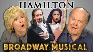 ELDERS REACT TO HAMILTON Hip Hop Musical [upl. by Yelha891]