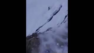 Snowboarder falling of cliff wait for it trollface shorts snowboard snowboarding [upl. by Adolfo664]