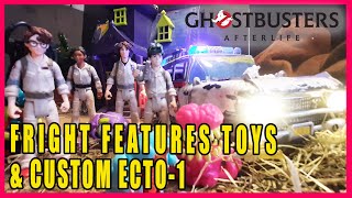 Hasbro ghostbusters Afterlife custom Ecto 1 and fright features review [upl. by Ennahgiel819]