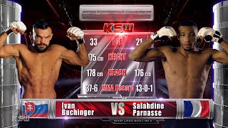 KSW Free Fight Salahdine Parnasse vs Ivan Buchinger [upl. by Esilahc215]