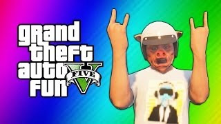 GTA 5 Online Funny Moments  Bumper Cars Slide Glitch Fitness Class Titan Flying V Quack [upl. by Malvin]