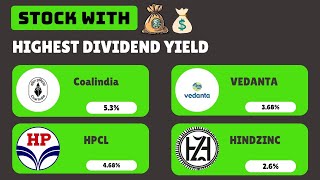 Top 10 High Dividend Stocks in India for 2024  Best Stocks for Passive Income dividendstocks [upl. by Aineg]