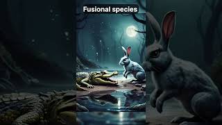 Fusional species Ai hybrid fusion hybridanimals hybridcreatures animals aiartwork shorts [upl. by Aisan]