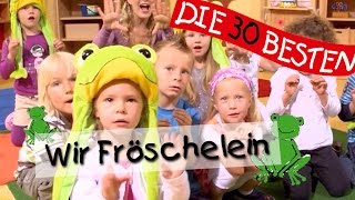 👩🏼 Wir Fröschelein  Singen Tanzen und Bewegen  Kinderlieder [upl. by Wahl547]