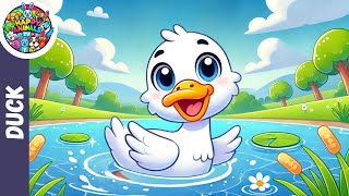 Quack Quack Duck Song  ‪HappyAnimalsTV Kids Songs amp Nursery Rhymes [upl. by Nedrob]