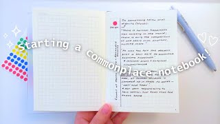 Starting a Commonplace Book  How to Start  Tips amp Tricks [upl. by Enidlarej]