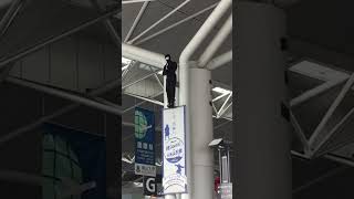 Ninja in nagoya airport shortvideo japan travel ninja nagoya anime adventure viral memes [upl. by Sidell]