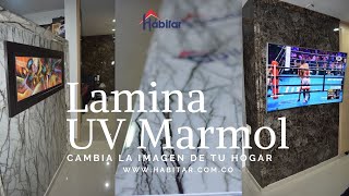 COMO INSTALAR LAMINAS DE UV MARMOL [upl. by Alaine]