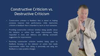 CONSTRUCTIVE CRITICISM VS DESTRUCTIVE CRITICISM [upl. by Adnil944]