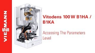 How to access parameters level on a Vitodens 100W B1HA  B1KA [upl. by Jamel]