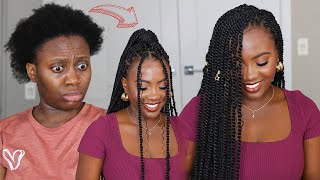 She did It DIY Goddess Passion Twist  Easy Protective Style Tutorial [upl. by Nikolos568]