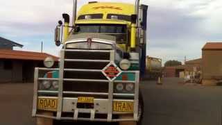 KW 904 Toll Roadtrain leaving Port Hedland [upl. by Sucramel928]