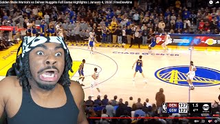 JOKIC ISNT HUMAN Warriors vs Nuggets Full Game Highlights  January 4 2024 REACTION [upl. by Emlynne]