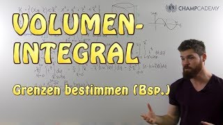 Volumenintegral Grenzen bestimmen  Polarkoordinaten Beispiel [upl. by Becki557]