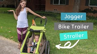 31 Croozer Review  BEST Jogger Bike Trailer amp Stroller  Mama Says [upl. by Kylila401]