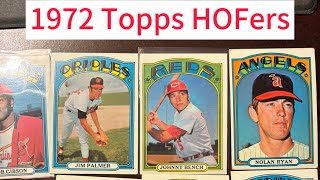 AMAZING FINDS IN THIS LOT OF VINTAGE CARDS FOR SALE TONIGHT WE LOOK AT THE 1972 TOPPS HOF CARDS [upl. by Aikaj]