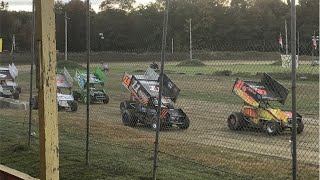 Live SCoNE Sprint Cars of New England Championship Race at Unity Raceway  From the Stands [upl. by Virg]