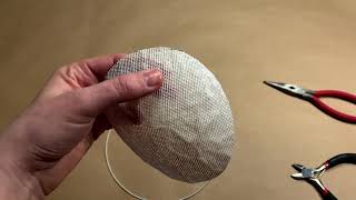 TheatreUNI Topics Millinery Part I Making your fascinator base [upl. by Ardin]