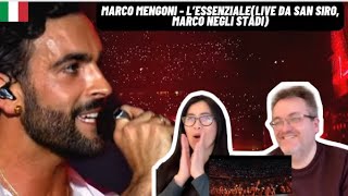 Marco Mengoni  L’Essenziale Live da San Siro Marco Negli Stadi  🇩🇰 REACTION [upl. by Notnilk]