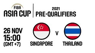 Singapore v Thailand  Full Game  FIBA Asia Cup 2021 PreQualifiers 2019 [upl. by Aisila]