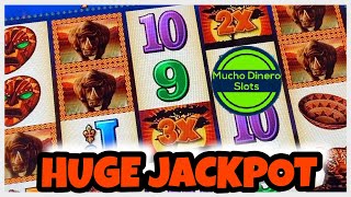 MASSIVE HIGH LIMIT JACKPOT THUNDERHORN SLOT 3X SCREEN HUGE WIN HIGH LIMIT MUCHO DINERO [upl. by Yraeht857]